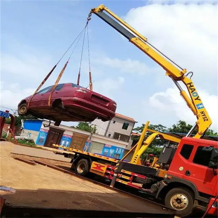 嘉祥吊车救援小汽车怎么吊